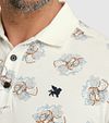 Vanguard Polo Shirt Print Ecru Model / Detail