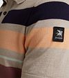Vanguard Stickad Polo Beige Model / Detail