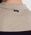 Vanguard Strikket Poloskjorte Beige Model / Detail