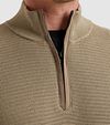 Beżowy sweter Vanguard z półzamkiem (Half Zip) Model / Detail
