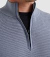 Vanguard sweter half zip ze strukturą w kolorze niebieskim Model / Detail