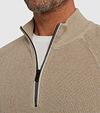 Vanguard Trui Half Zip Beige Model / Detail