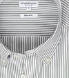 Camicia McGregor in popeline a righe verde salvia Product / Detail
