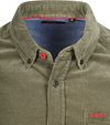 NZA Chemise Omar Fine Corduroy Vert Olive Product / Detail