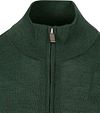 Suitable Sweter Merino Half Zip w kolorze ciemnozielonym Product / Detail