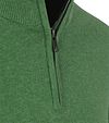 Steppin' Out sweter half-zip z bawełny i kaszmiru, zielony Product / Detail