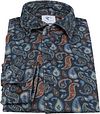 R2 Overhemd Widespread Paisley Donkerblauw Product / Detail
