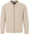CASAMODA Cardigan Zippé Beige commander en ligne | Suitable