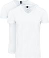 Køb Suitable Vitasu T-shirt med V-hals i hvid, 2-pak 175-2 Vitasu Vneck | Suitable
