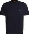 BOSS Strikket-shirt Kanache Marineblå 50538267-404