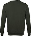Sweter KnowledgeCotton Apparel Elm w ciemnozielonym kolorze Product / Achterkant
