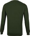 KnowledgeCotton Apparel Trui Waves Donkergroen Product / Achterkant