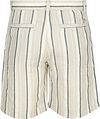 Boss Chino Short Linen Blend Stripes Beige Product / Achterkant