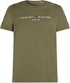 Tommy Hilfiger T-shirt Logo Olijfgroen MW0MW11797-PLI kopen | Suitable