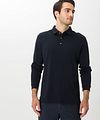 Brax Longsleeve Polo Pirlo Navy Model / Voorkant