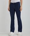 Steppin' Out Women's Flared Dark Blue Denim Jeans Model / Voorkant