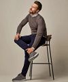 Profuomo Merino Pullover Taupe Model / Voorkant