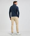 McGregor Half Zip Pullover Lammwolle Blend Navy Model / Achterkant