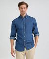 McGregor Chemise Chambray Indigo Model / Voorkant