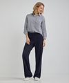 Steppin' Out Blus Sara Poplin Randig Blå Model / Voorkant