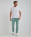Steppin' Out Polo Sports Vit Model / Voorkant
