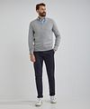 Steppin' Out Pullover Cotton Cashmere V-Ausschnitt Melange Grau Model / Voorkant