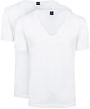 Suitable Vitaru T-Shirt Diepe V-hals Wit 2-Pack 160-2 DeepV 95/5 Vitaru