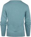 Steppin' Out Pullover Women Cashmere V-Neck Turquoise Product / Achterkant