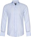 Cavallaro Trenso Shirt Linen Stripes Light Blue Product