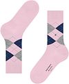 Burlington Manchester Socke Kariert Rosa 8440 Product