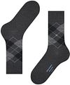 Burlington Manchester Socken Kariert Anthrazit 3095 Product