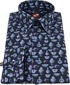 Suitable Camisa Smart con cuello mao azul marino Product / Detail