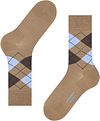 Burlington Manchester Socks Checkered Beige 4240 Product / Detail