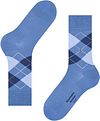 Calze Burlington Manchester a quadri blu 6550 Product / Detail