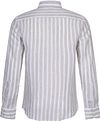 Cavallaro Chemise Trenso De Lin Rayures Beige Product / Achterkant