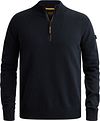 PME Legend Half Zip Jersey Chenille Azul marino PKW2610315-5281