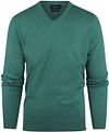 Steppin' Out Genser i Bomull Kasmir V-hals Medium Grønn SM1201.0001-5002