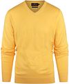 Steppin' Out Tröja i kashmir med V-ringning i gult SM1201.0001-7000