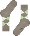 Burlington Chaussettes Manchester Carreaux Greige 4186