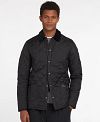 Barbour Heritage Liddesdale Quilted Jas Zwart Model / Voorkant