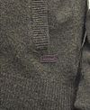 Barbour Kamizelka Zip z jagnięcej wełny ciemnozielona Model / Detail