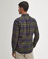 Barbour Kyeloch Shirt Checkered Dark Green Model / Achterkant