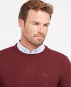Barbour Tisbury Pullover Wolle Bordeaux Model / Voorkant