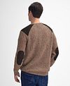 Barbour Trui Raisthorpe Lamswol Beige Model / Achterkant