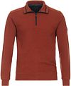 CASAMODA Hälften Zip-Tröja Struktur Röd 434104800-464