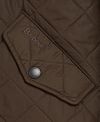 Barbour Quilted Jas Powell Olijf Product / Detail