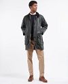 Giacca cerata Barbour Border verde Model / Voorkant