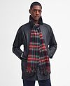 Barbour Scarf Stewart Lambswool Red Model / Voorkant