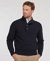 Maglione Barbour in lana con patch navy Model / Voorkant