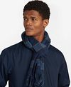 BarbourScarfs Tartan Lambswool Midnight Model / Voorkant
